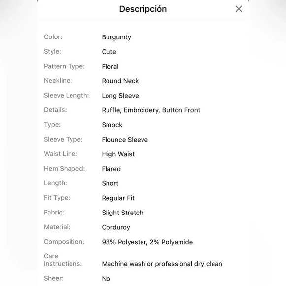 SHEIN Kids EVRYDAY Young Girl Floral Embroidered Ruffle Smock Dress - Picture 5 of 5